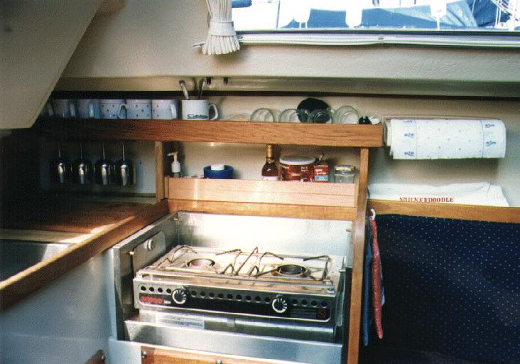 Above Galley Storage and a Tamer Stove â€